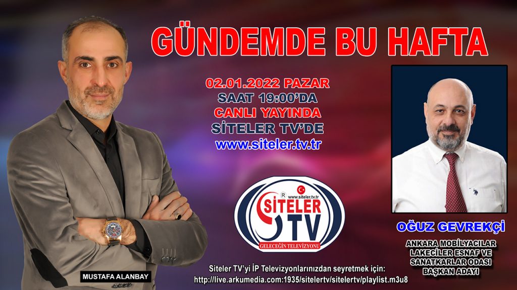 Mustafa ALANBAY ile GÜNDEMDE BU HAFTA Program Konuğu Mustafa ALANBAY ile GÜNDEMDE BU HAFTA Program Konuğu