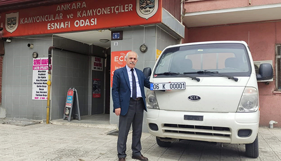 Ankara Kamyoncular ve Kamyonetçiler Esnaf Odası Başkanı Metin Özel: Ankara'da "K" Plakası uygulamasına geçildi