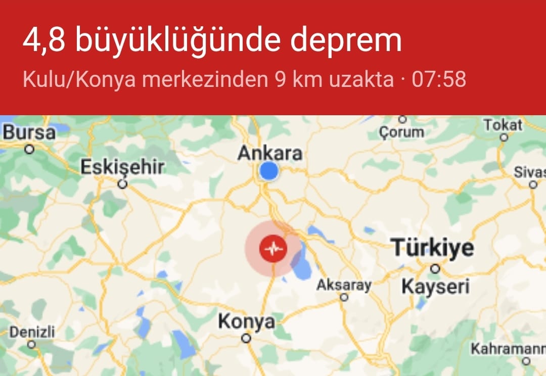 Konya Kulu da deprem …08-2023