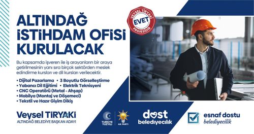 ALTINDAĞ BELEDİYE BAŞKAN ADAYI VEYSEL TİRYAKİ_Siteler TV