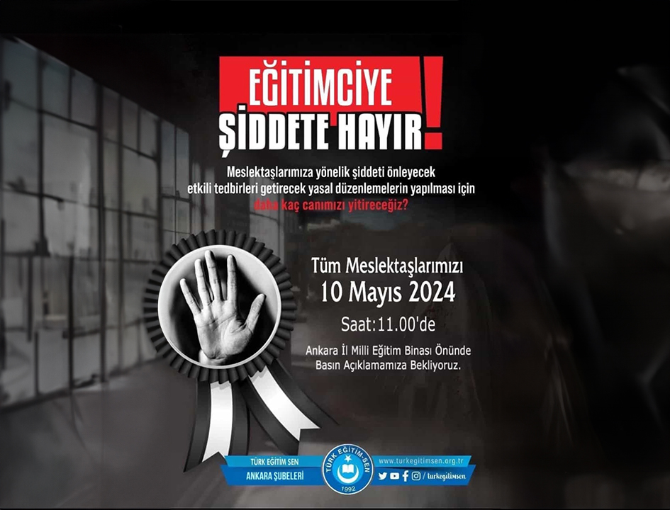 Türk Eğitim sen_Eğitimciye Şiddete Hayır_Siteler TV