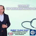Türav Başkanı Murat Yılmaz Kurt 14 Mart Tıp Bayramı_Siteler TV