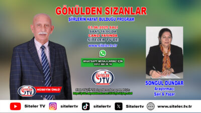 Hüseyin Ünlü Gönülden Sızanlar Şiir Programı_Songül Dündar_Siteler TV
