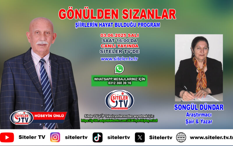 Hüseyin Ünlü Gönülden Sızanlar Şiir Programı_Songül Dündar_Siteler TV