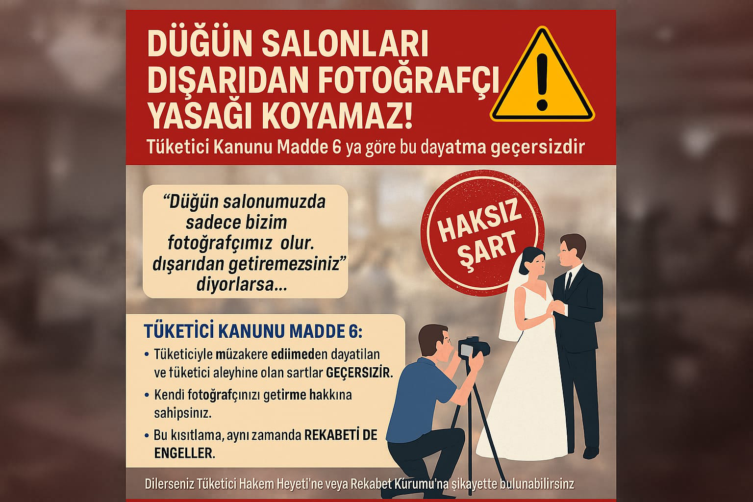 Düğün Salonlarında Fotoğrafçı Yasağına Tepki_Siteler TV
