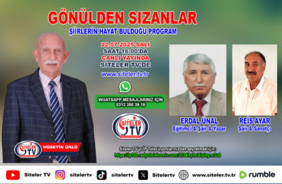 Hüseyin Ünlü Gönülden Sızanlar_Şair Erdal Ünal_Reis Ayar_Siteler TV
