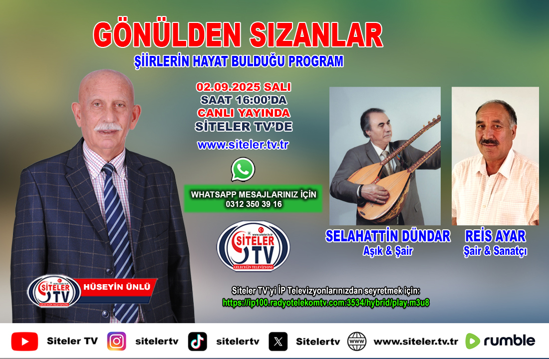 Şair Hüseyin Ünlü İle Gönülden Sızanlar 10…2025