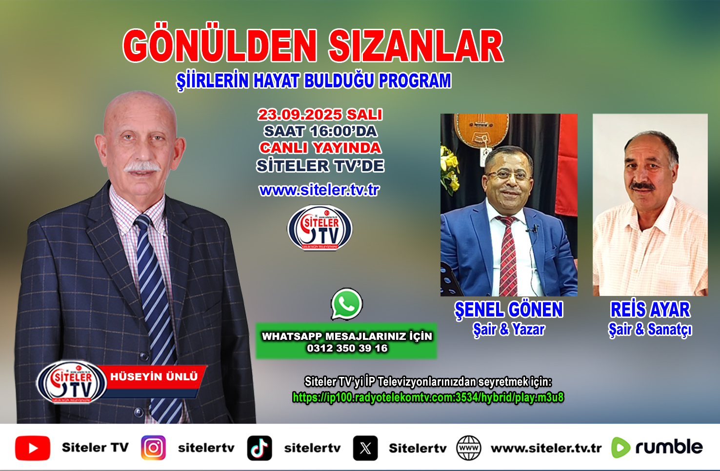 Şair Hüseyin Ünlü İle Gönülden Sızanlar 13 …2025