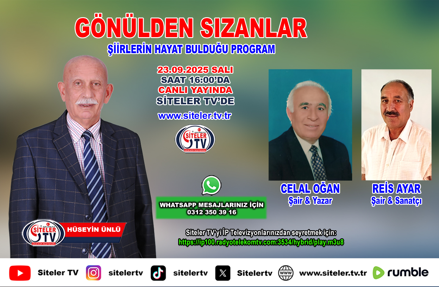 Şair Hüseyin Ünlü İle Gönülden Sızanlar 12 …2025