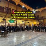 Çorum Kitap Fuarına katkı sunan iş insanlarına plaket_Siteler TV