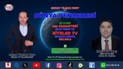 Dünya penceresi 80. Bölüm Konuğu Milli Yol Partisi Ankara İl Başkanı İzzettin Ataş_Siteler TV