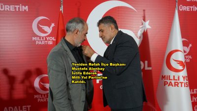 Yeniden Refah İlçe Başkanı Mustafa Alanbay İstifa Ederek Milli Yol Partisi’ne Katıldı_Siteler TV