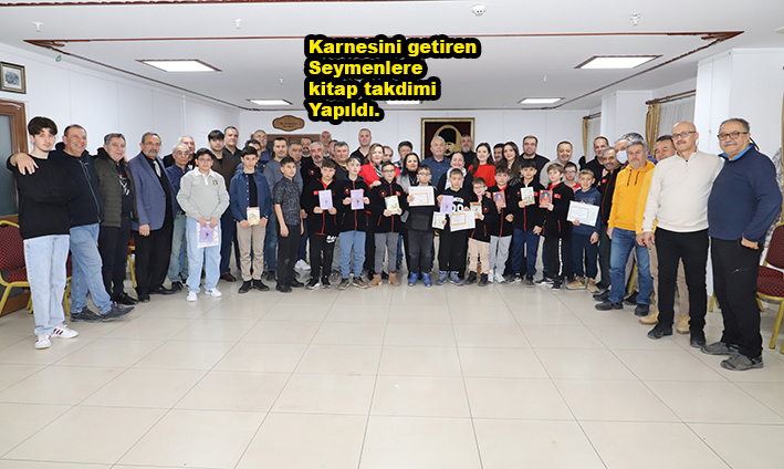 Karnesini getiren Seymenlere kitap takdimi…2026