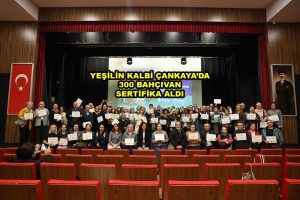 YEŞİLİN KALBİ ÇANKAYA DA 300 BAHÇIVAN SERTİFİKA ALDI_Siteler TV