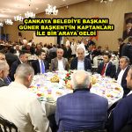 ÇANKAYA BELEDİYE BAŞKANI GÜNER BAŞKENT İN KAPTANLARI İLE BİR ARAYA GELDİ_Siteler TV