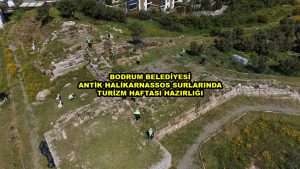 BODRUM BELEDİYESİ ANTİK HALİKARNASSOS SURLARINDA TURİZM HAFTASI HAZIRLIĞI_Siteler TV