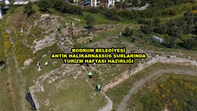 BODRUM BELEDİYESİ ANTİK HALİKARNASSOS SURLARINDA TURİZM HAFTASI HAZIRLIĞI_Siteler TV