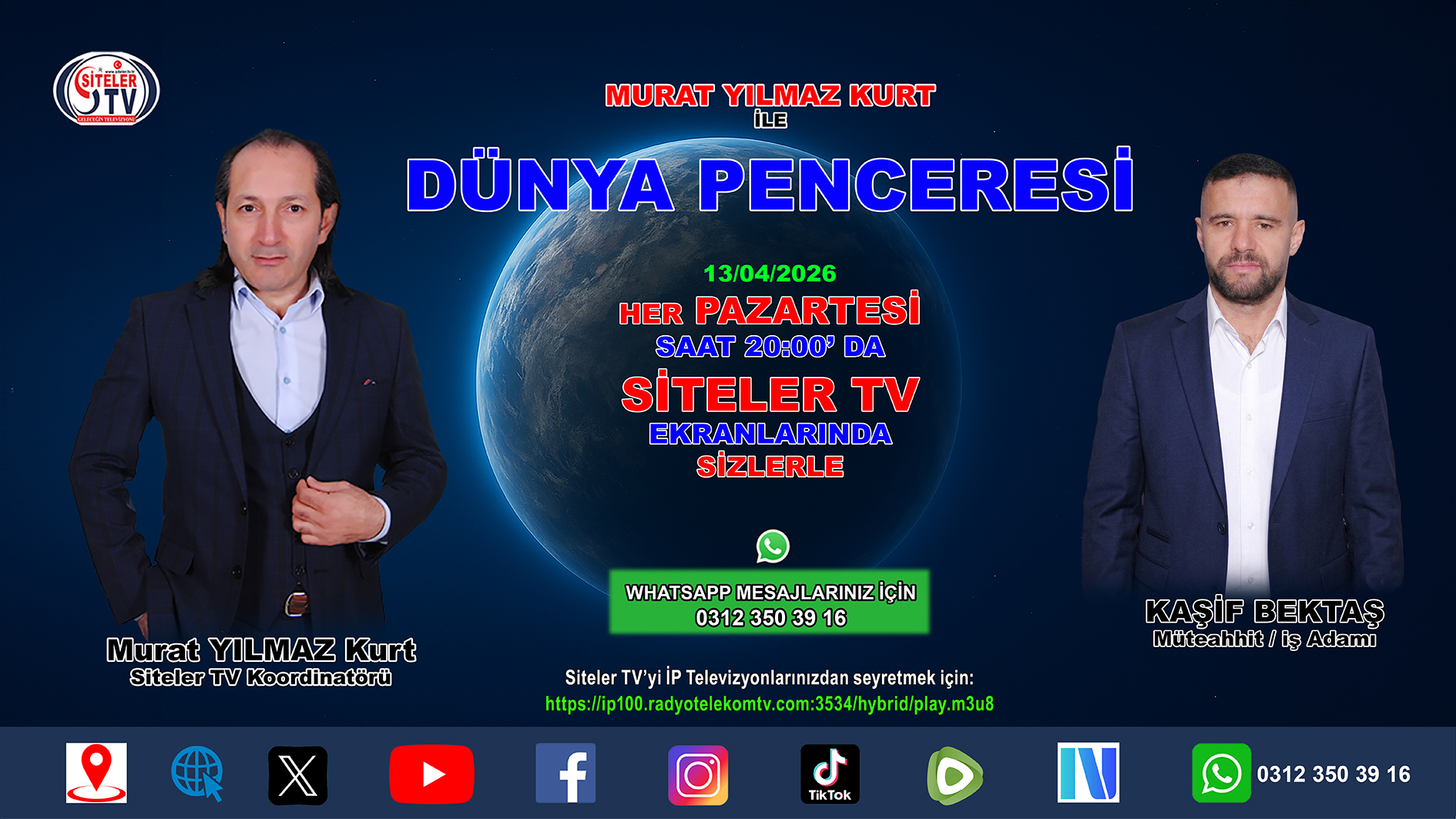 Dünya Penceresi 90. Bölüm Konuğu Kaşif Bektaş…2026