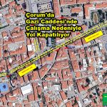Çorum'da Gazi Caddesi'nde Çalışma_Siteler TV