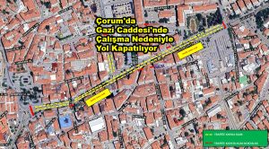 Çorum'da Gazi Caddesi'nde Çalışma_Siteler TV