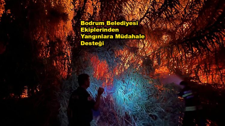 Bodrum Belediyesi Ekiplerinden Yangınlara Müdahale Desteği…2026