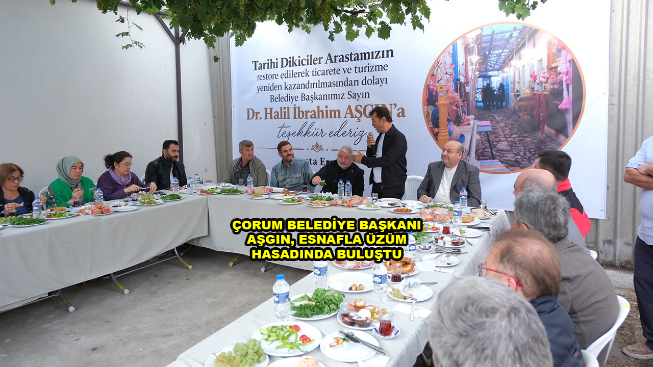 ÇORUM BELEDİYE BAŞKANI AŞGIN, ESNAFLA ÜZÜM HASADINDA BULUŞTU_Siteler TV