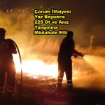 Çorum İtfaiyesi Yaz Boyunca 225 Ot ve Anız Yangınına Müdahale Etti_Siteler TV