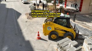 ETİMESGUT’TA KALDIRIM ÇALIŞMALARI TÜM HIZIYLA SÜRÜYOR_SİTELER TV